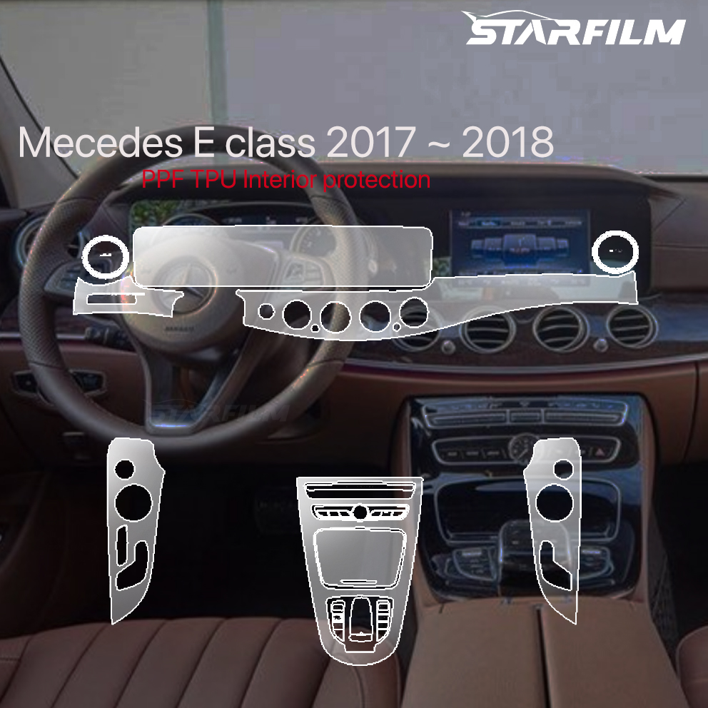 Mercedes Benz E200 2017 ~ 2018 PPF TPU nội thất chống xước tự hồi phục STARFILM